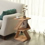 Hanah Home Mesa auxiliar Albeni Atlantic Pine Pino Atlantico Tablero de Partículas Melamina 29.6x54.2x29.6 cm